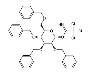 2,3,4,6-TETRA-O-BENZYL-D-GALACTOPYRANOSE TRICHLOROACETIMIDATE Structure