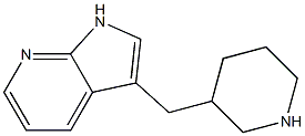 3-(piperidin-3-ylmethyl)-1H-pyrrolo[2,3-b]pyridine Structure