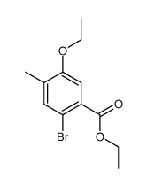 ethyl 2-bromo-5-ethoxy-4-methylbenzoate结构式