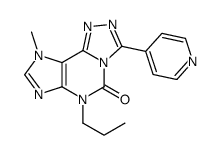9-methyl-6-propyl-3-pyridin-4-yl-[1,2,4]triazolo[3,4-f]purin-5-one Structure