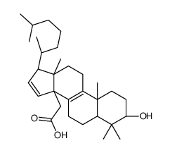 2-[(3S,10S,13R,14R,17S)-3-hydroxy-4,4,10,13-tetramethyl-17-[(2R)-6-methylheptan-2-yl]-2,3,5,6,7,11,12,17-octahydro-1H-cyclopenta[a]phenanthren-14-yl]acetic acid Structure