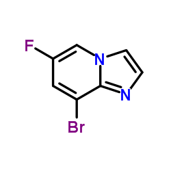 IMidazo[1,2-a]pyridine, 8-bromo-6-fluoro- Structure