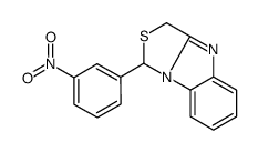 1-(3-nitrophenyl)-1,3-dihydro-[1,3]thiazolo[3,4-a]benzimidazole结构式