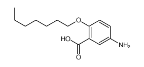 5-amino-2-heptoxybenzoic acid Structure