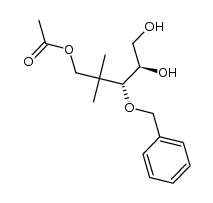 (3R,4R)-3-(benzyloxy)-4,5-dihydroxy-2,2-dimethylpentyl acetate Structure