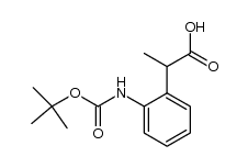 2-(2-((tert-butoxycarbonyl)amino)phenyl)propanoic acid Structure