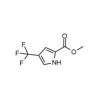 4-三氟甲基-1H-吡咯-2-羧酸甲酯结构式