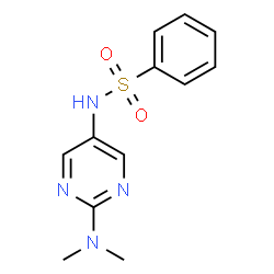 N-[2-(Dimethylamino)-5-pyrimidinyl]benzenesulfonamide Structure