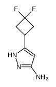 5-(3,3-二氟环)-1H-吡唑-3-胺结构式