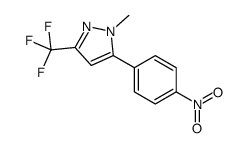 1-甲基-5-(4-硝基苯基)-3-三氟甲基-1H-吡唑结构式