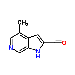 4-Methyl-1H-pyrrolo[2,3-c]pyridine-2-carbaldehyde结构式