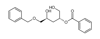(2R,4S)-2-benzoyloxy-5-(benzyloxy)pentane-1,4-diol结构式