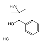 (1-hydroxy-2-methyl-1-phenylpropan-2-yl)azanium,chloride Structure