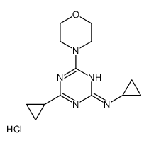 N,4-dicyclopropyl-6-morpholin-4-yl-1,3,5-triazin-2-amine,hydrochloride Structure