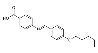 4-[(4-pentoxyphenyl)methylideneamino]benzoic acid结构式