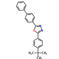 2-(4-|tert|-Butylphenyl)-5-(4-biphenylyl)-1,3,4-oxadiazle Structure
