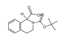 (S)-2-(tert-Butoxycarbonyl)-1,2,3,4-tetrahydroisoquinoline-1-carboxylic acid Structure