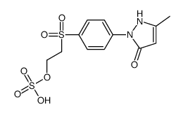 2-[4-(5-methyl-3-oxo-1H-pyrazol-2-yl)phenyl]sulfonylethyl hydrogen sulfate结构式