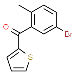 (5-Bromo-2-methylphenyl)(2-thienyl)methanone结构式