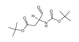 (S)-tert-butyl 3-((tert-butoxycarbonyl)amino)-4-oxobutanoate结构式