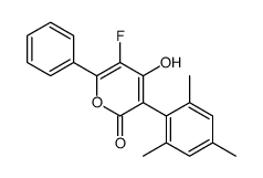 5-fluoro-4-hydroxy-6-phenyl-3-(2,4,6-trimethylphenyl)pyran-2-one Structure