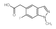2-(6-氟-1-甲基-1H-吲唑-5-基)乙酸结构式