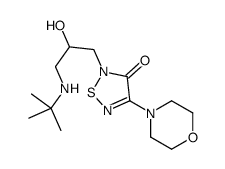 2-[3-(tert-butylamino)-2-hydroxypropyl]-4-morpholin-4-yl-1,2,5-thiadiazol-3-one结构式