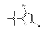 2,4-二溴-5-(三甲基甲硅烷基)呋喃结构式