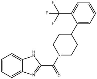 Methanone, 1H-benzimidazol-2-yl[4-[2-(trifluoromethyl)phenyl]-1-piperidinyl]- Structure