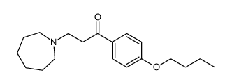 1-(4-Butoxyphenyl)-3-(hexahydro-1H-azepin-1-yl)-1-propanone结构式