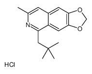 5-(2,2-dimethylpropyl)-7-methyl-[1,3]dioxolo[4,5-g]isoquinolin-6-ium,chloride结构式