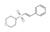 4-[(E)-2-phenylethenyl]sulfonylmorpholine结构式