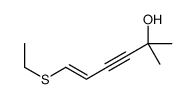 6-ethylsulfanyl-2-methylhex-5-en-3-yn-2-ol Structure