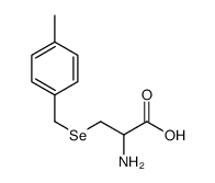 (2R)-2-amino-3-[(4-methylphenyl)methylselanyl]propanoic acid结构式