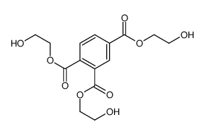 tris(2-hydroxyethyl) benzene-1,2,4-tricarboxylate结构式
