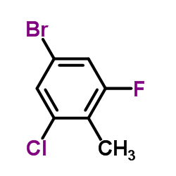 4-溴-2-氯-6-氟甲苯结构式