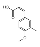 3-(4-methoxy-3-methylphenyl)prop-2-enoic acid Structure