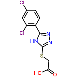 [5-(2,4-DICHLORO-PHENYL)-4 H-[1,2,4]TRIAZOL-3-YLSULFANYL]-ACETIC ACID picture