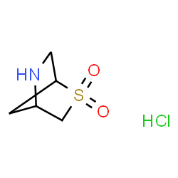 2λ⁶-thia-5-azabicyclo[2.2.1]heptane-2,2-dione hydrochloride结构式