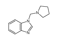 1-(1-pyrrolidinomethyl)benzimidazole Structure