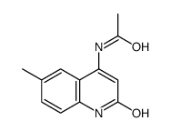 N-(6-methyl-2-oxo-1H-quinolin-4-yl)acetamide Structure