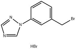 1-(3-(Bromomethyl)phenyl)-1H-1,2,4-triazole hydrobromide结构式