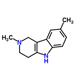 2,8-Dimethyl-2,3,4,5-tetrahydro-1H-pyrido[4,3-b]indole structure