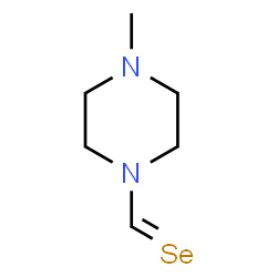 1-Piperazinecarboselenoaldehyde,4-methyl-(9CI) Structure