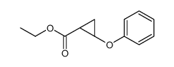 ethyl (1R,2S)-2-phenoxycyclopropane-1-carboxylate结构式