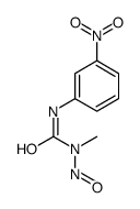 1-Methyl-3-(m-nitrophenyl)-1-nitrosourea Structure