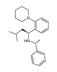 N-((S)-3-methyl-1-(2-(1-piperidinyl)phenyl)butyl)-N-((R')-1-phenethyl)-amine结构式