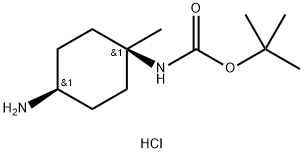 顺-N-(4-氨基-1-甲基-环己基)氨基甲酸叔丁酯盐酸盐结构式