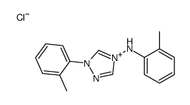 N,1-bis(2-methylphenyl)-1,2,4-triazol-4-ium-4-amine,chloride Structure