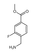 4-Aminomethyl-3-fluoro-benzoic acid Methyl ester结构式